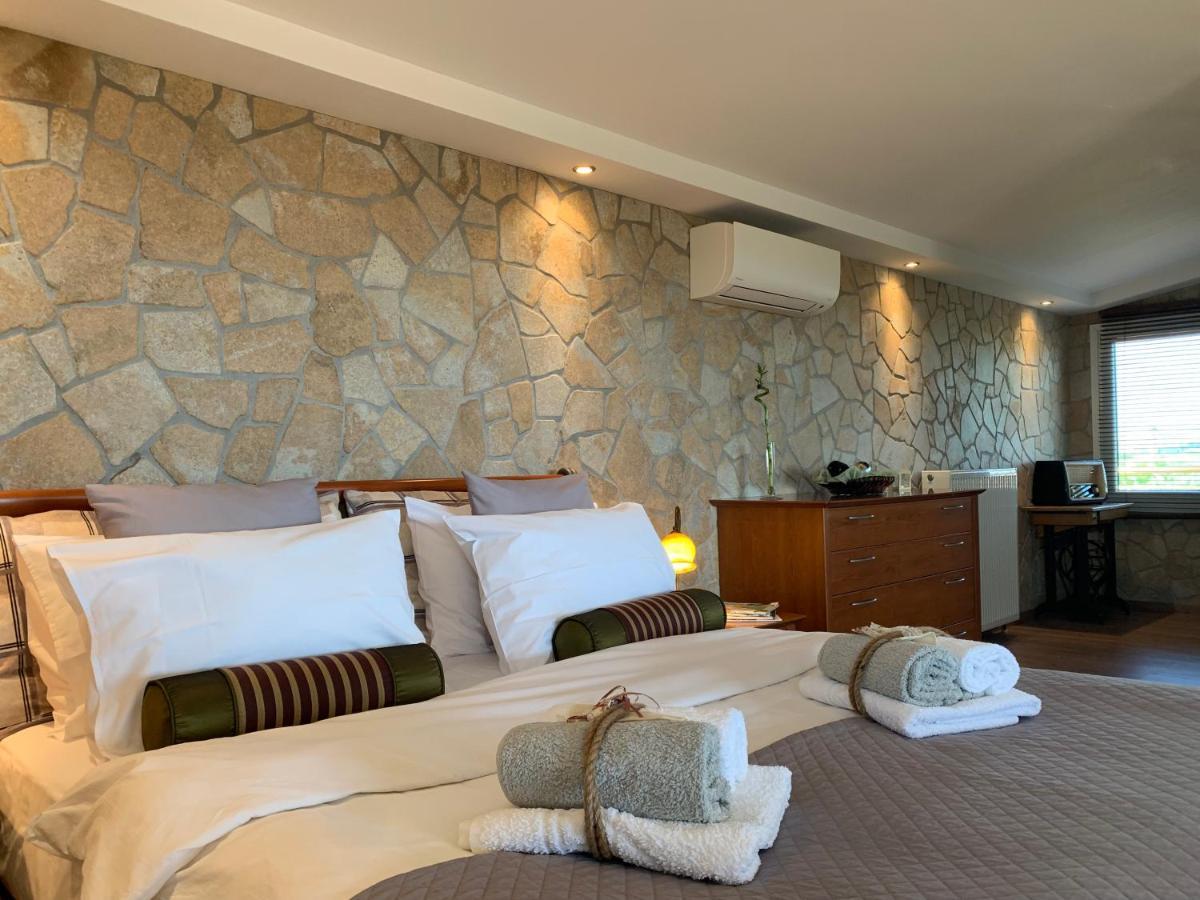 Apartament Doormat# Wait 'N Sea, Jacuzzi, Luxury Stone House Epanomi Zewnętrze zdjęcie