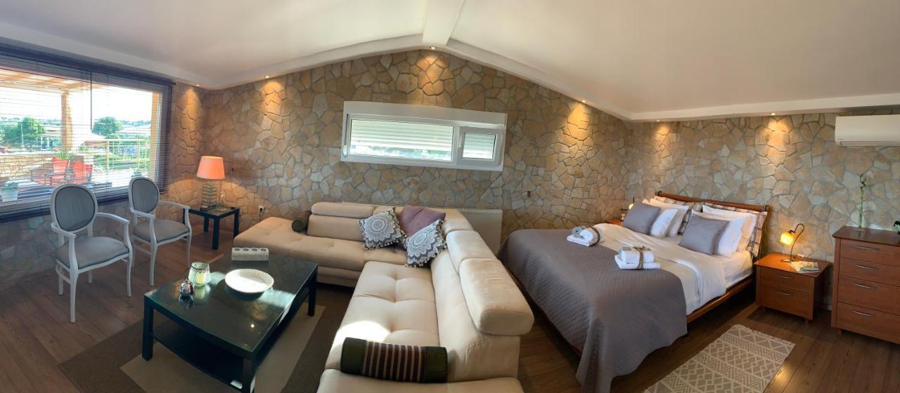 Apartament Doormat# Wait 'N Sea, Jacuzzi, Luxury Stone House Epanomi Zewnętrze zdjęcie