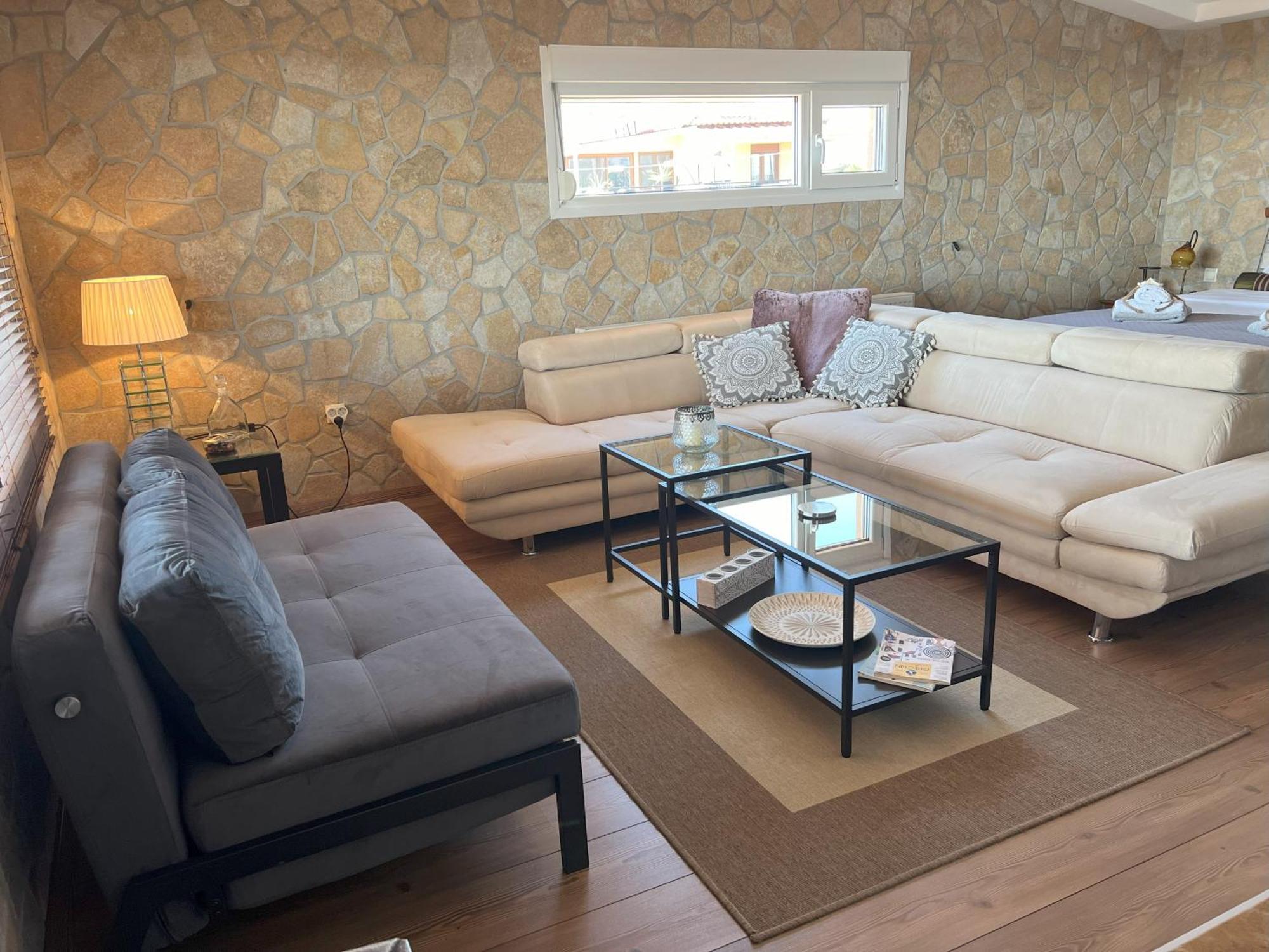 Apartament Doormat# Wait 'N Sea, Jacuzzi, Luxury Stone House Epanomi Zewnętrze zdjęcie