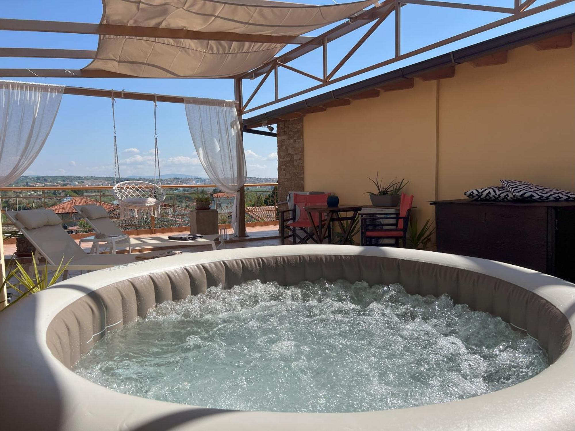 Apartament Doormat# Wait 'N Sea, Jacuzzi, Luxury Stone House Epanomi Zewnętrze zdjęcie