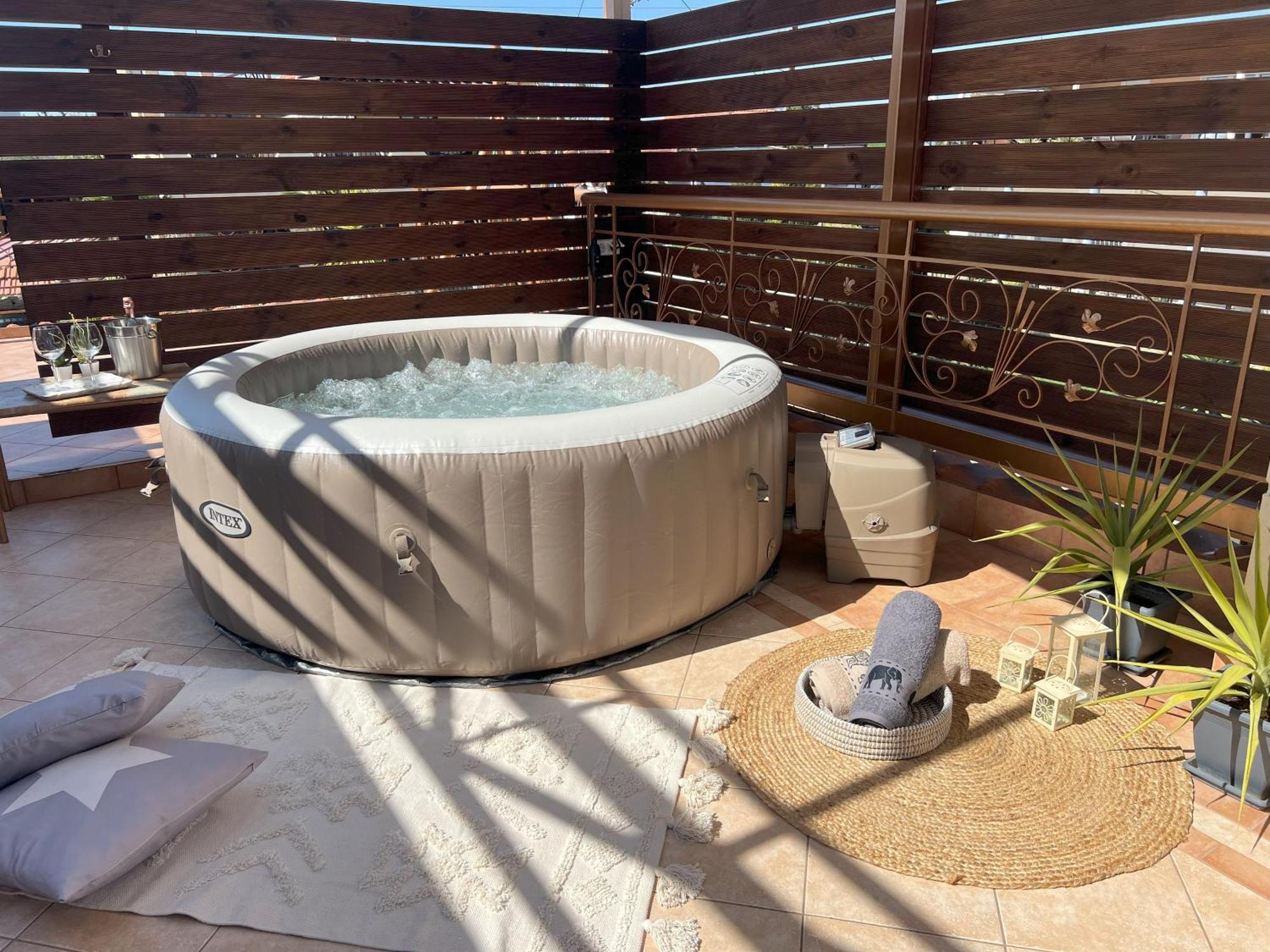 Apartament Doormat# Wait 'N Sea, Jacuzzi, Luxury Stone House Epanomi Zewnętrze zdjęcie