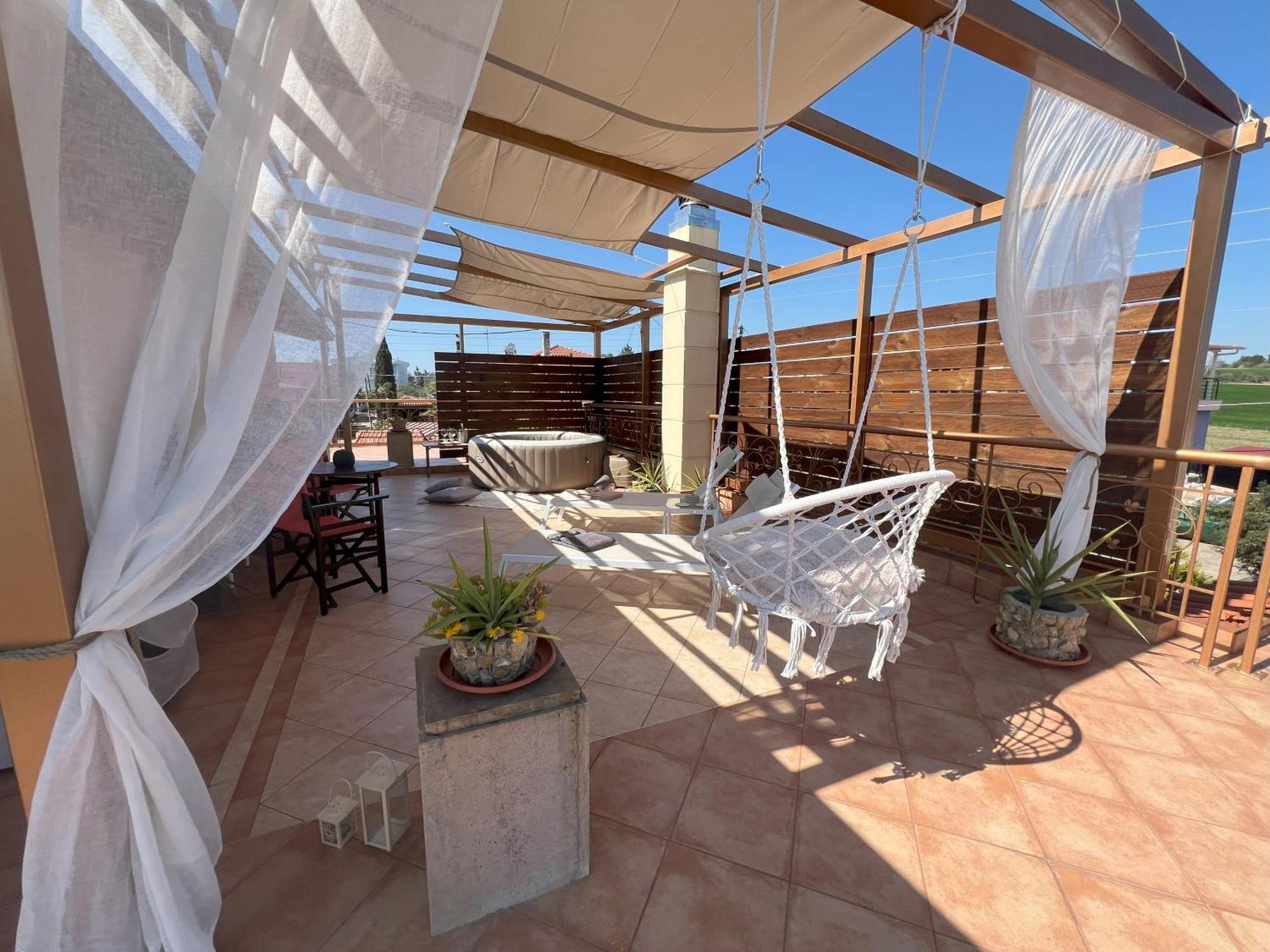 Apartament Doormat# Wait 'N Sea, Jacuzzi, Luxury Stone House Epanomi Zewnętrze zdjęcie